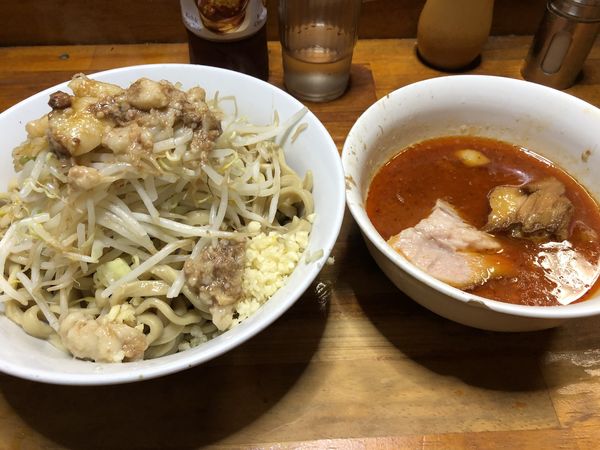 「つけ麺 全マシ」@蓮爾 新町一丁目店の写真