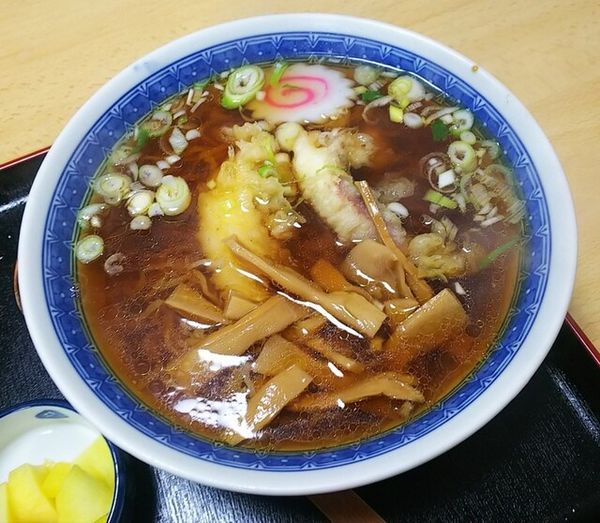 「いか天ラーメン750円」@川芳そばやの写真