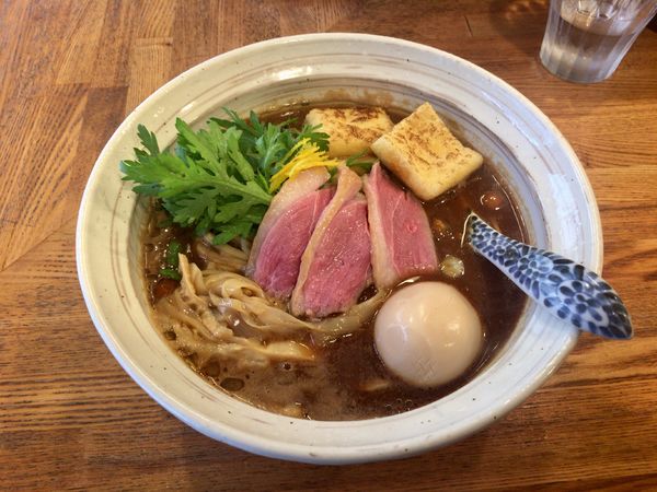 「【季節限定】味玉赤味噌そば 1,050円」@中華そば きなりの写真