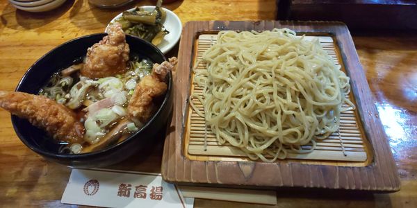 「ミックスつけ麺中盛」@新高揚の写真