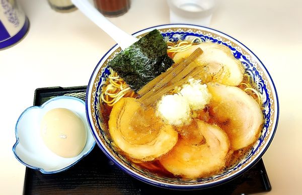 「バラチャーシューメン(並)＋味玉」@タンタンの写真