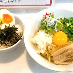 鯛まぜそば＋明太子丼
