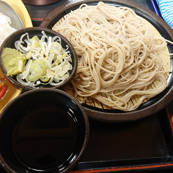 「カレーセット（もり）580円」@ゆで太郎 一番町店の写真
