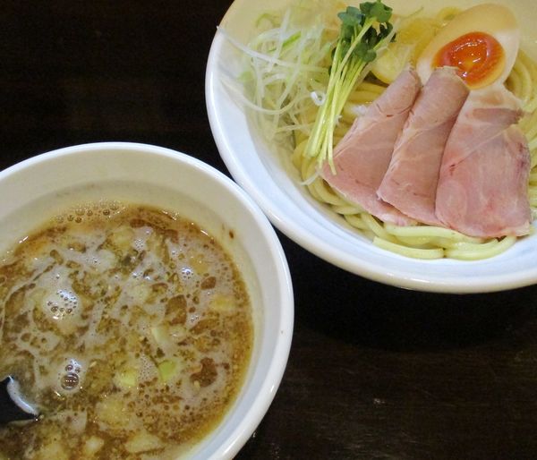 「魚つけ麺（並）900円」@魚と豚と黒三兵の写真