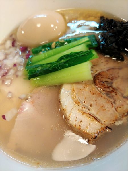 「特製貝節潮そば」@CLAM＆BONITO貝節麺RAIKの写真