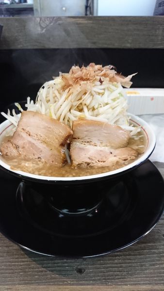 「マンモスラーメン 大盛 ニンニク抜き」@泪橋 宝町店の写真