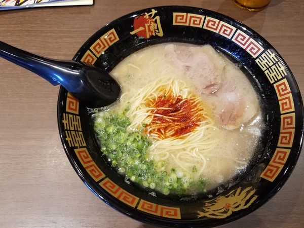 「豚骨青ねぎ」@一蘭 古賀SA店の写真