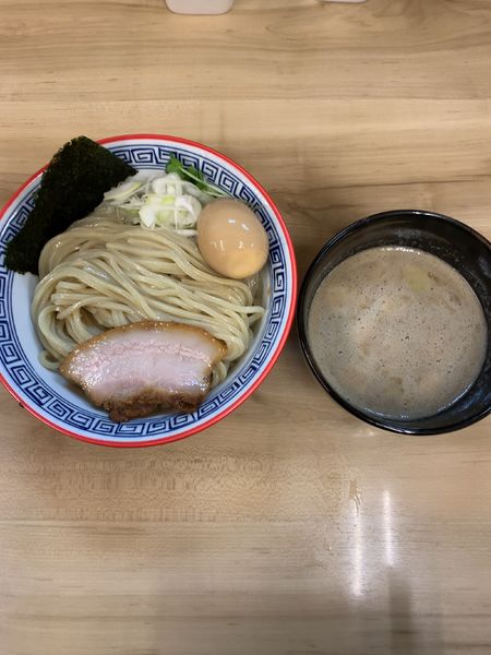 「豚骨鶏魚介つけ麺味玉付き(850円)」@麺処 有彩の写真