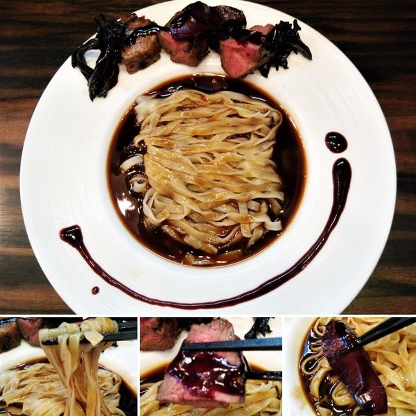 「ジュ·ド·マルカッサンと赤ポルト２種の調理法で  1200円」@稲荷屋の写真