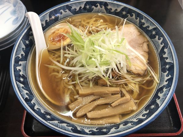 「ネギ盛らあめん（大盛）・餃子」@らぁめん みのざわやの写真