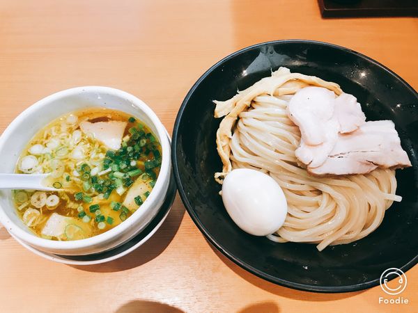「生姜にんにく塩つけ麺800円＋全部のせ360円」@麺堂 稲葉の写真
