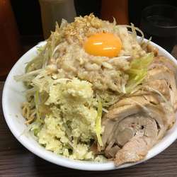 小豚　汁なし　ネギトッピング　全マシ