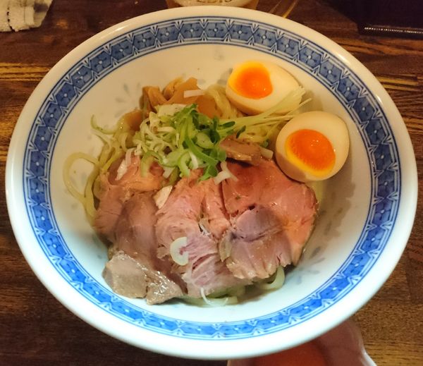 「油そば＋ちょっと肉増し＋生玉子＋味玉＋YEBISU」@燦燦斗の写真