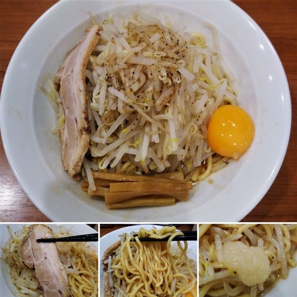 「まぜそば＋卵黄＝850円」@中華そば 七麺鳥の写真