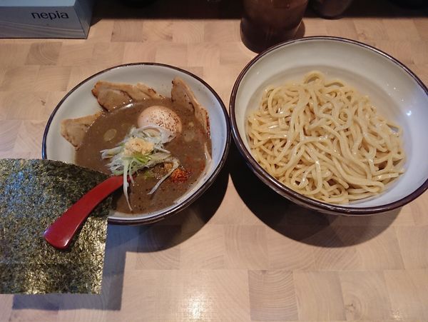 「煮干しつけ麺（並）味玉」@にぼしらーめん88の写真