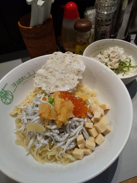「【限定】濃縮鯛出汁あえそば(鯛のごはん割り付き)950円」@中華蕎麦 瑞山（ZUIZAN）の写真