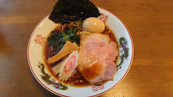 「支那そば＋半熟煮卵（１００円）＝８００円」@Brasserie Bleuの写真