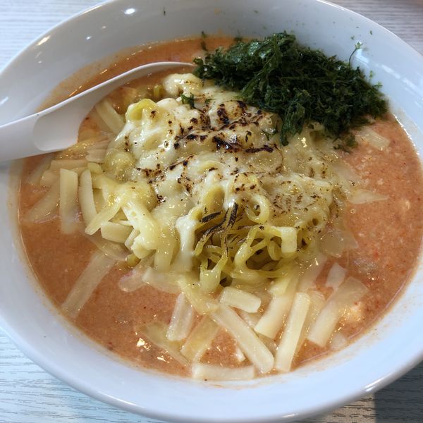 「焦がしチーズタンタンメン　Bセット」@奴が愛したタンタンメン メーギ・テントーチの写真