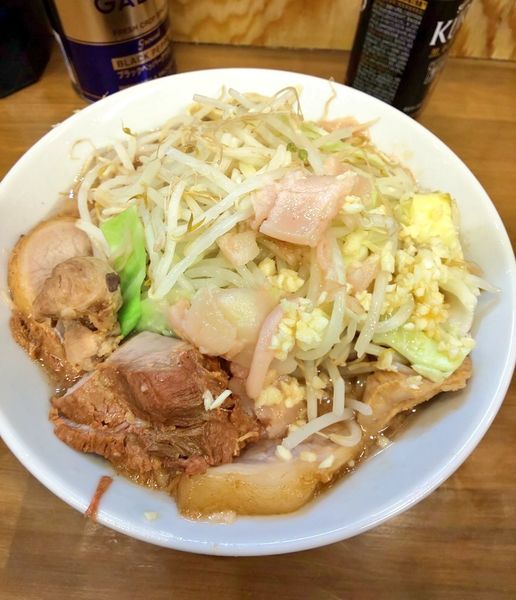 「小豚ラーメン 800円 ニンニクアブラ」@ラーメン二郎 前橋千代田町店の写真