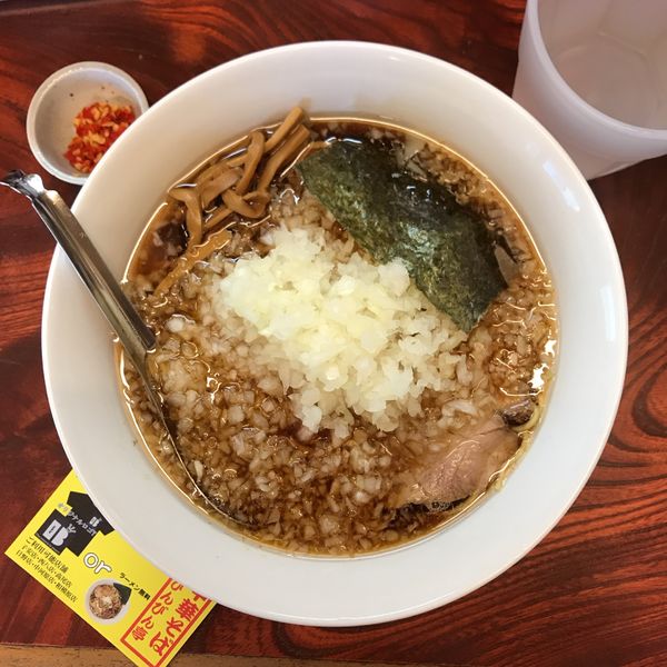 「薬味ラーメン」@びんびん亭 府中店の写真