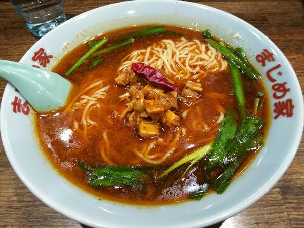 「【限定】台湾しびれ麺　※２辛（激辛）」@豚骨醤油ラーメン まじめ家の写真