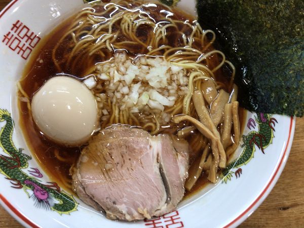 「中華そば600円+味玉100円」@中華そば 張順の写真