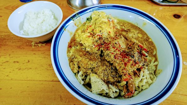 「【期間限定】プーパッポンカリー和えそば(一口ライス付)」@口樂の写真