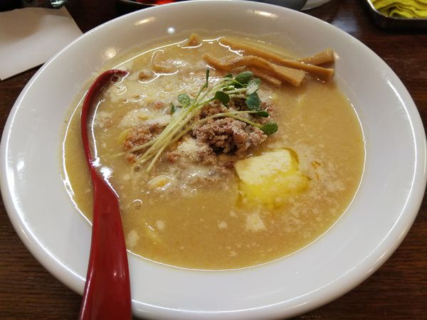 「【限定】ベジポタ味噌らあめん　＋粉チーズ：無料」@らあめん 寸八 総本店の写真