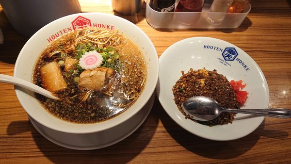 「中華そば680+半チャーハン300」@ホウテン食堂 奉天本家の写真