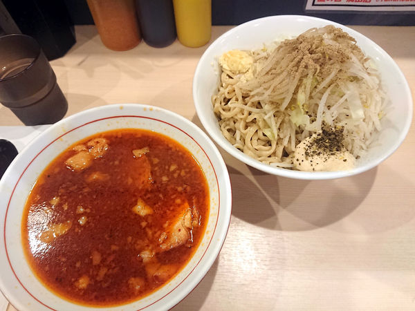 「限定 シビレて辛いつけ麺(麺300g)」@鷹の目 蒲田店の写真