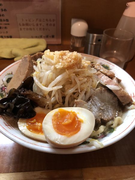 「らーめん＋チャーシュー＋味玉」@らーめん ぽっぽっ屋 水道橋店の写真