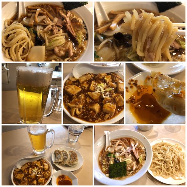 「うえぎんセット1265円＋うま煮つけ麺528円」@大勝軒 代々木上原店の写真