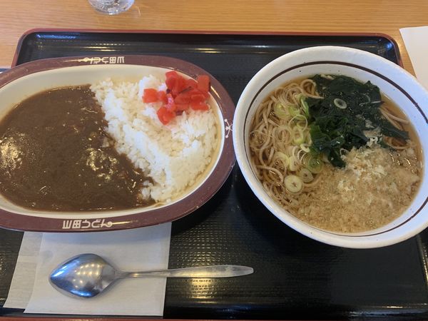 「カレーセット 660円」@山田うどん 北中店の写真