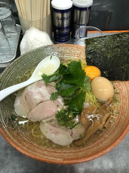 「十三湖　大和しじみ出汁塩」@覆麺 智の写真