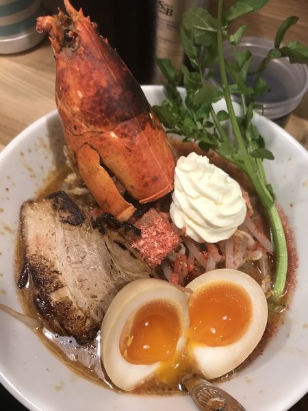 「オマール海老の味噌ラーメン」@まっちゃんラーメン 一筋 葛飾立石本店の写真