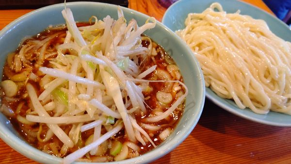 「野菜入り８００円お酢抜き」@つけそば屋 麺楽の写真