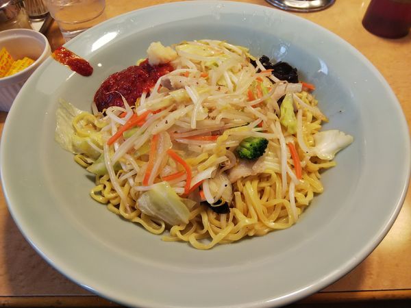 「チャーメン（麺ダブル）　※豆板醤＋ニンニクカスタマイズ」@テンホウ 松本渚店の写真