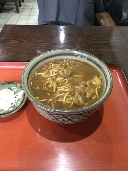 「カレー南蛮そば500円」@そば処 甲州屋の写真