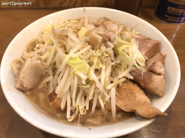「小豚ラーメン 「ニンニクアブラ」(800円)」@ラーメン二郎 前橋千代田町店の写真