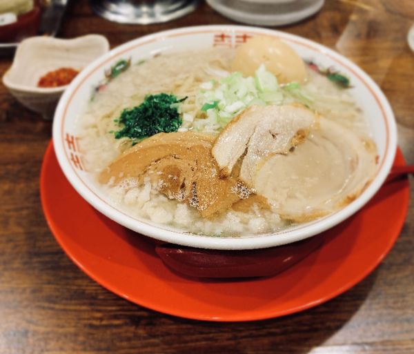 「【限定】鬼脂中華（￥900）＋味玉（￥120）」@つけめんTETSU 御徒町ラーメン横丁店の写真
