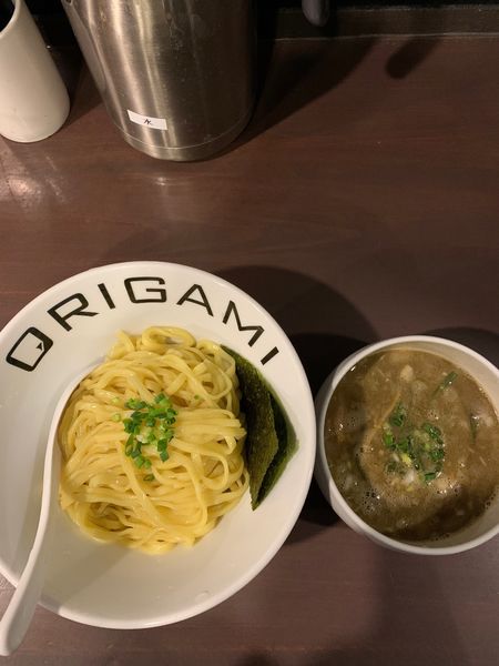 「ORIGAMIつけ麺こってり(850円)」@麺屋 ORIGAMIの写真