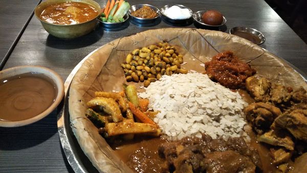 「ネワリポジセット」@ネパール民族料理 アーガンの写真