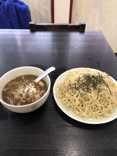 「醤油つけ麺（特盛）＋チャーシュー切り落とし」@桃天花の写真