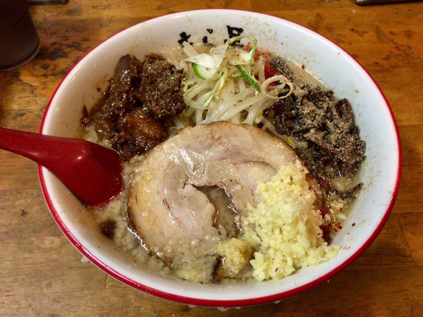 「【数量限定】背アブラW味噌ラーメン(ニンニク・生姜) 900円」@きら星の写真