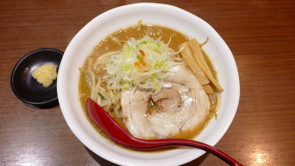 「味噌らーめん¥850／にんにく別皿¥0」@らーめん 蓮の写真