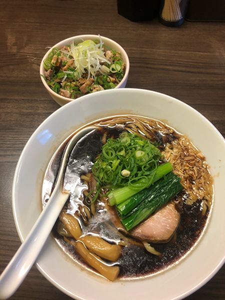 「川越醤油＆チャーシューご飯」@花笑み中華そば かれんの写真