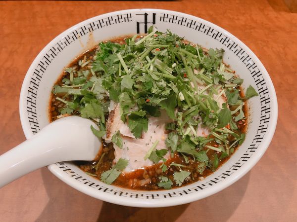 「スパイス・パクチーラー麺」@スパイス・ラー麺 卍力 秋葉原店の写真