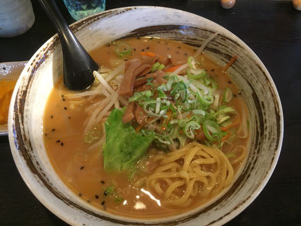 「味噌ラーメン(半ちゃーはんセット)¥780」@らーめん DOSANKO大将 春日部駅前店の写真