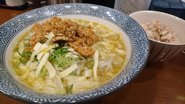 「【昼】限定：カレー鶏白湯まぜそば」@青山煮干しラーメン ハレルヤの写真