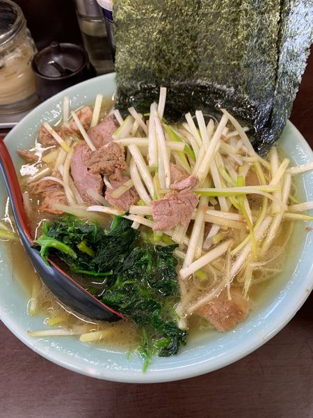「ネギラーメン850円＋小ライス100円。」@ラーメンショップ 二ツ橋店の写真
